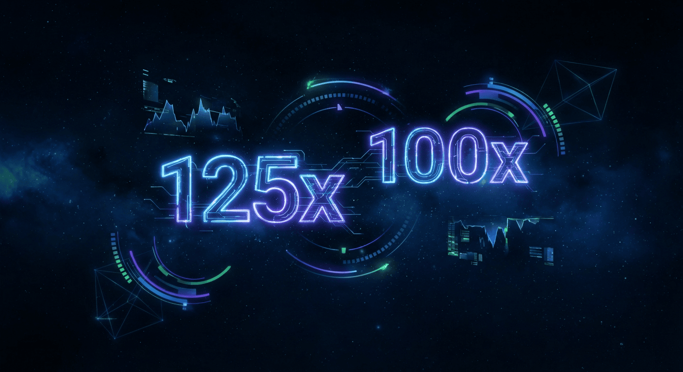 Crypto leverage comparison between Bitunix 125x and Bybit 100x