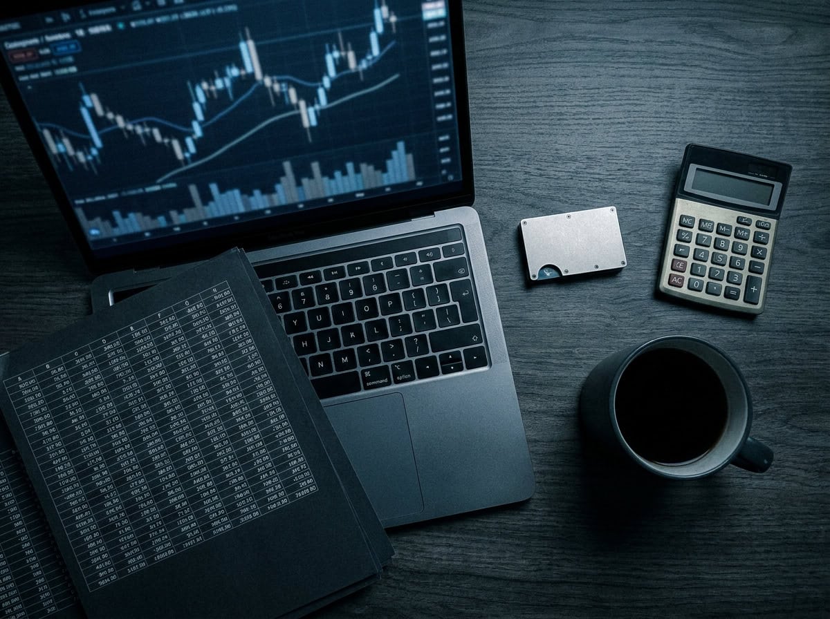 Crypto trader reviewing tax records and wallet activity