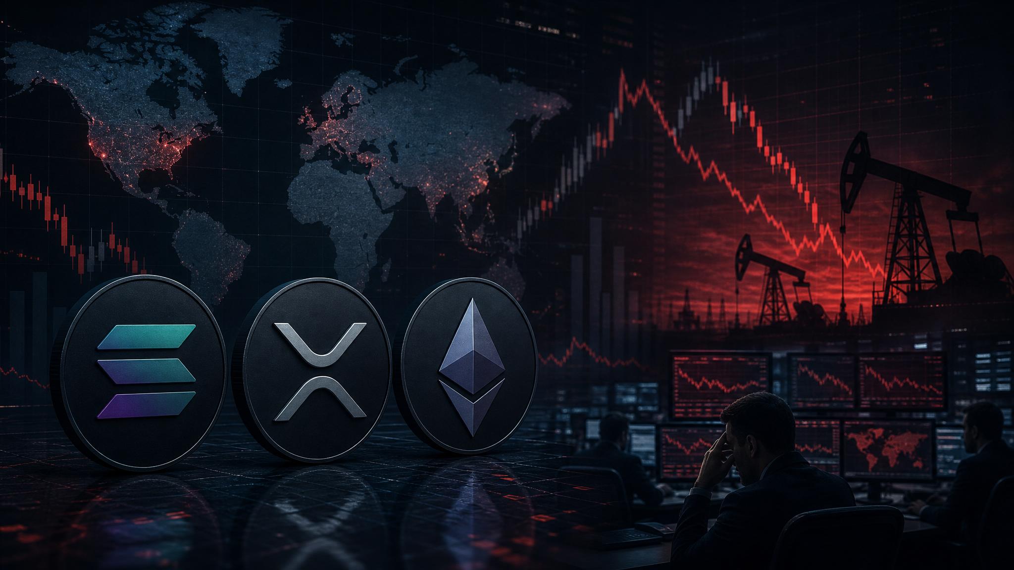 Altcoin market board for Solana XRP and Ethereum May 2026