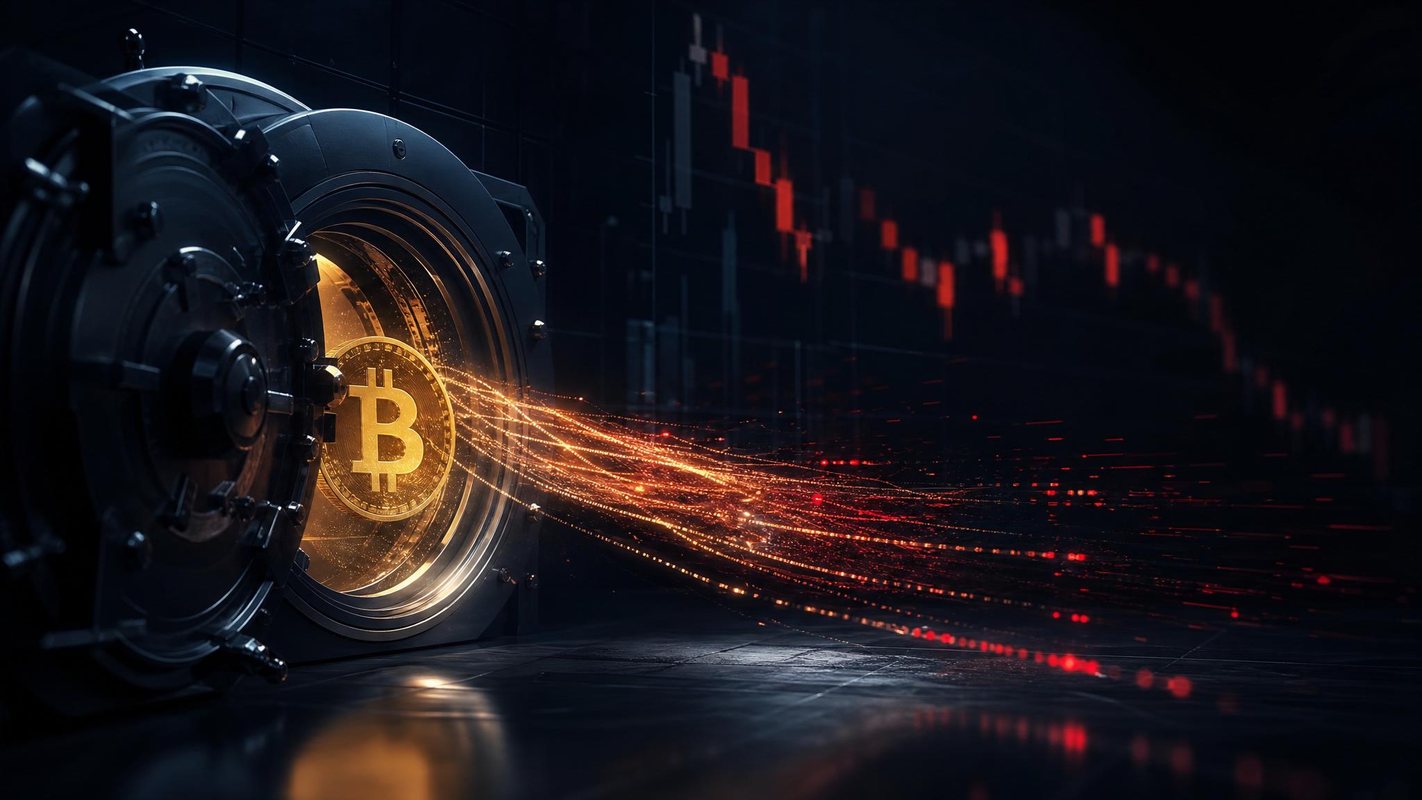 Bitcoin ETF outflows market visualization May 2026