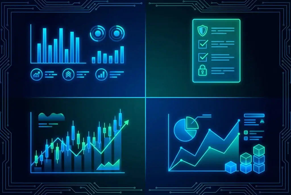 Crypto trading simulator dashboard for futures practice