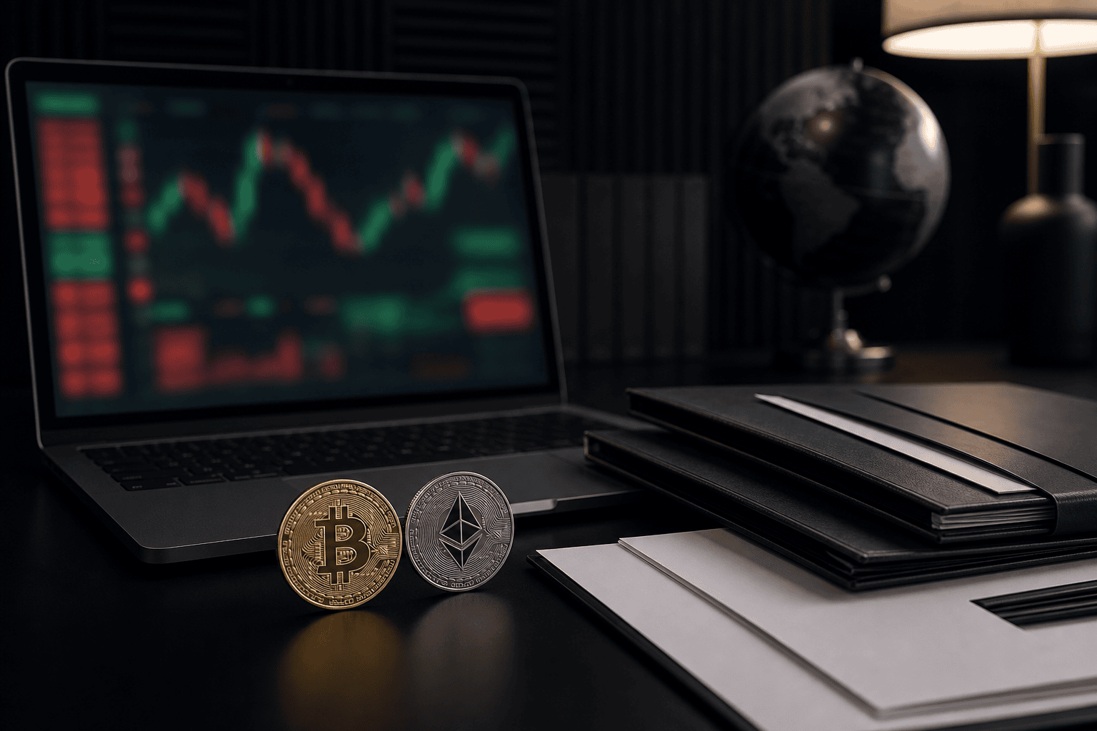 Bitcoin ETF flows and crypto market trading desk