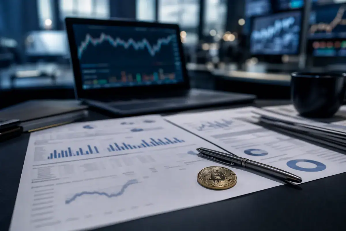 Institutional desk tracking spot Bitcoin ETF fund flows
