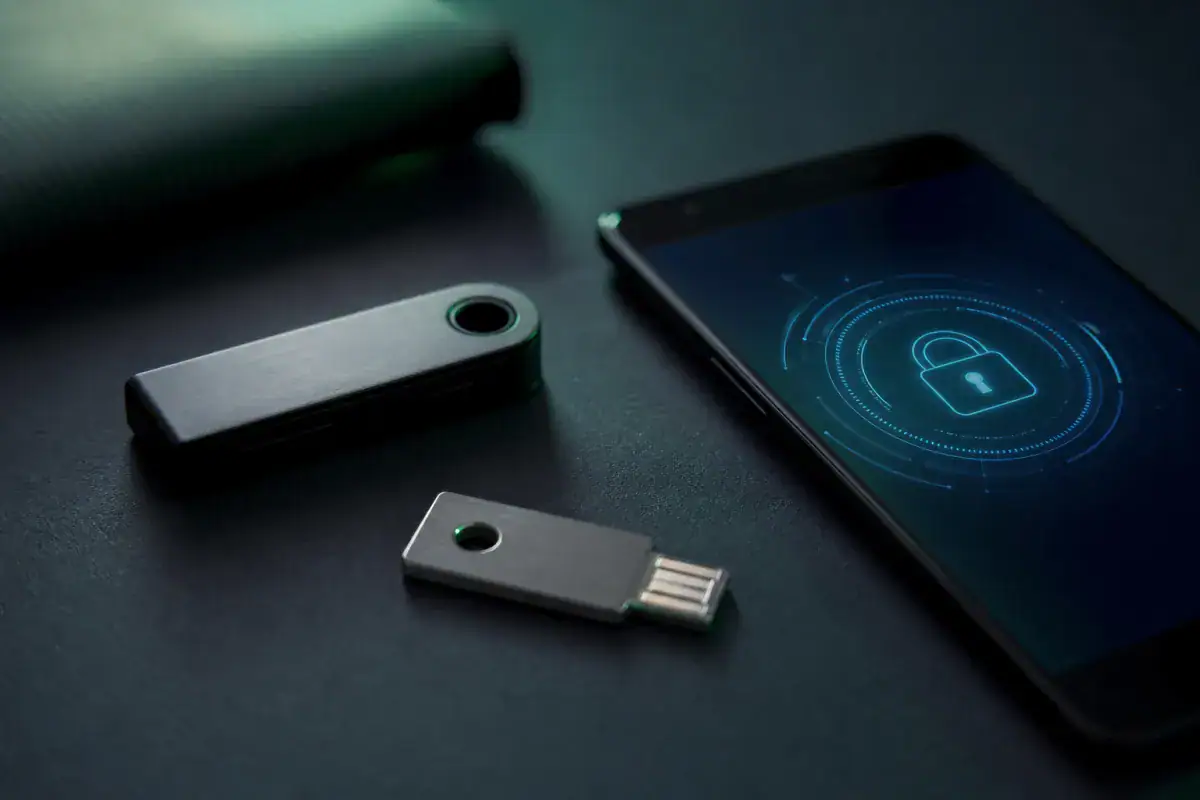 Hardware wallet and security key for crypto exchange safety